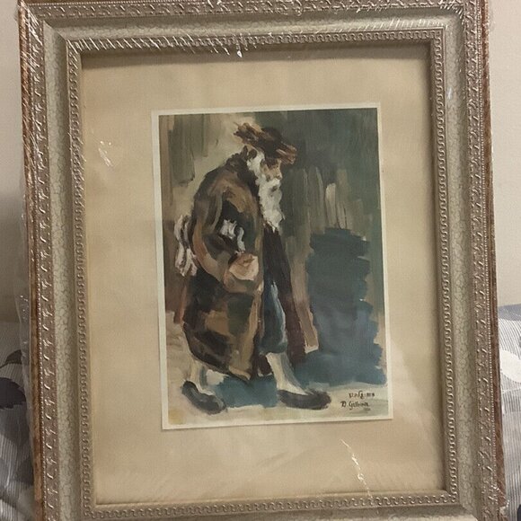 David Gilboa, One of the Last Kabbalists of Safed,framed photo print - Picture 1 of 4